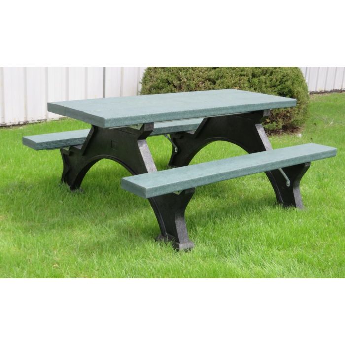 Step Over Picnic Tables, w/ Black Legs