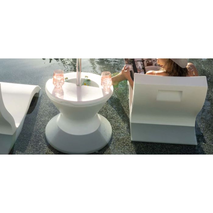Signature Tall Ice Bin Side Table Lid