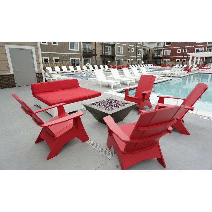 Affinity Square Sunbed With Backrest Cushion