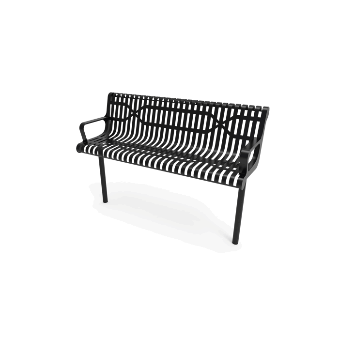 Rivendale Contour Bench with Back and Arm