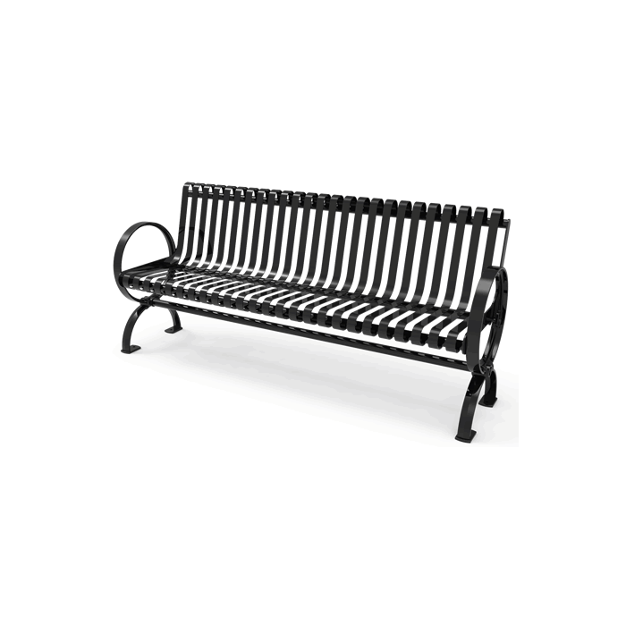 Rivendale Village Bench with Back