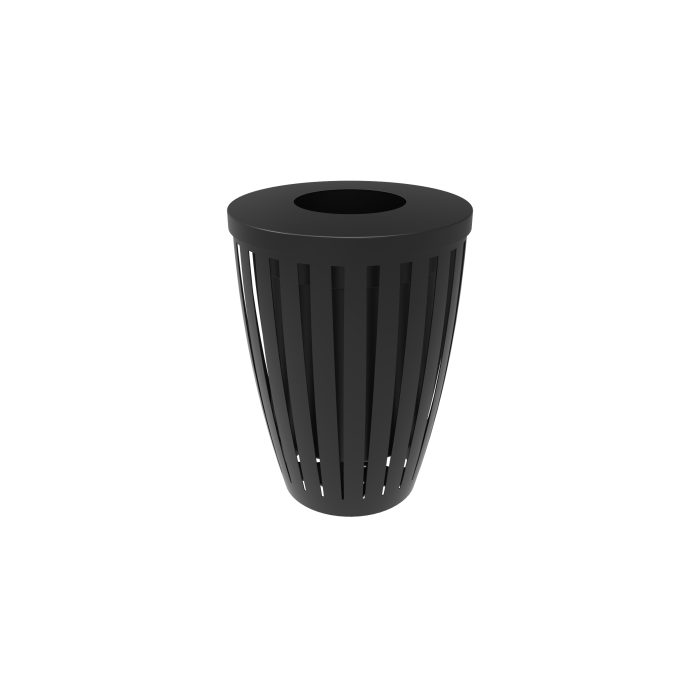 Rivendale Downtown Tapered Trash Receptacle with Flattop