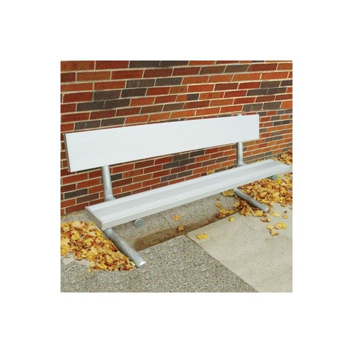 Portable Bench with Aluminum Plank Seat and Back