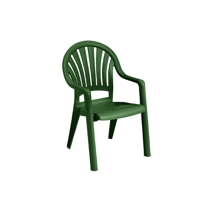Pacific Fanback Stacking Armchair