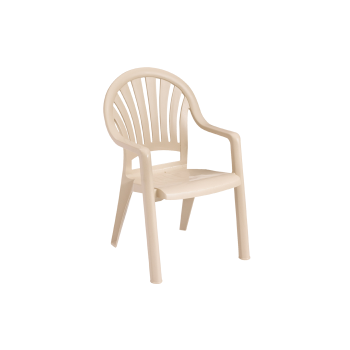 Pacific Fanback Stacking Armchair