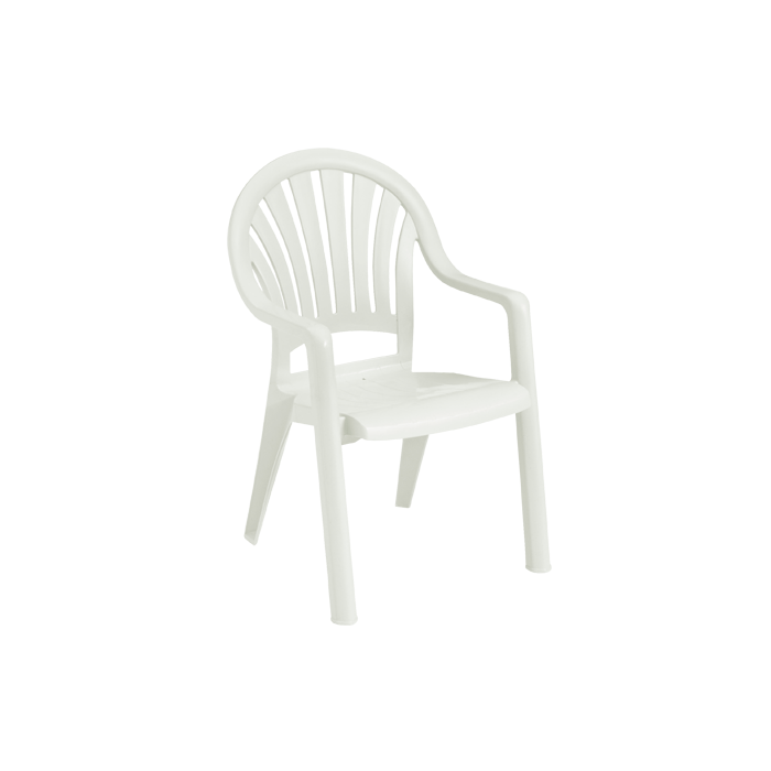 Pacific Fanback Stacking Armchair