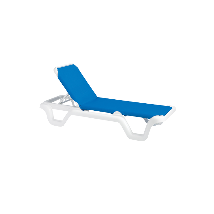 Marina Adjustable Sling Chaise Lounge without Arms