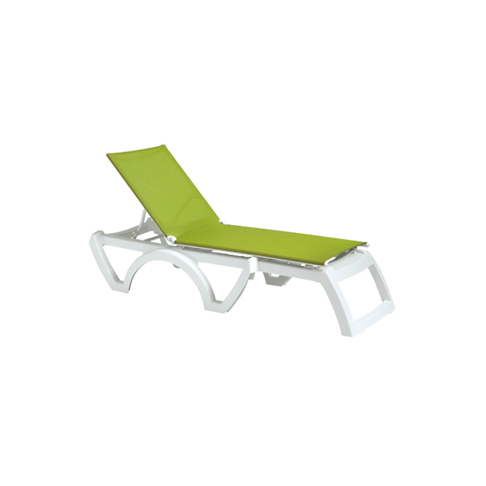 Jamaica Beach Adjustable Sling Chaise Lounge without Arms