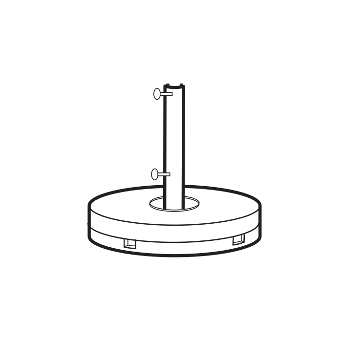 35 lb. Optional Umbrella Base Ring