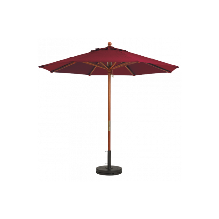 Wooden Market Umbrella with 1-1/2" Pole