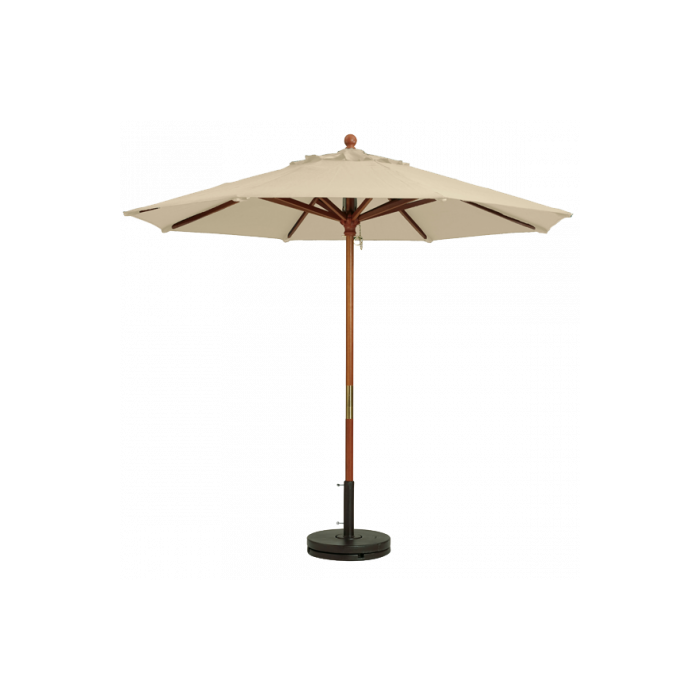 Wooden Market Umbrella with 1-1/2" Pole