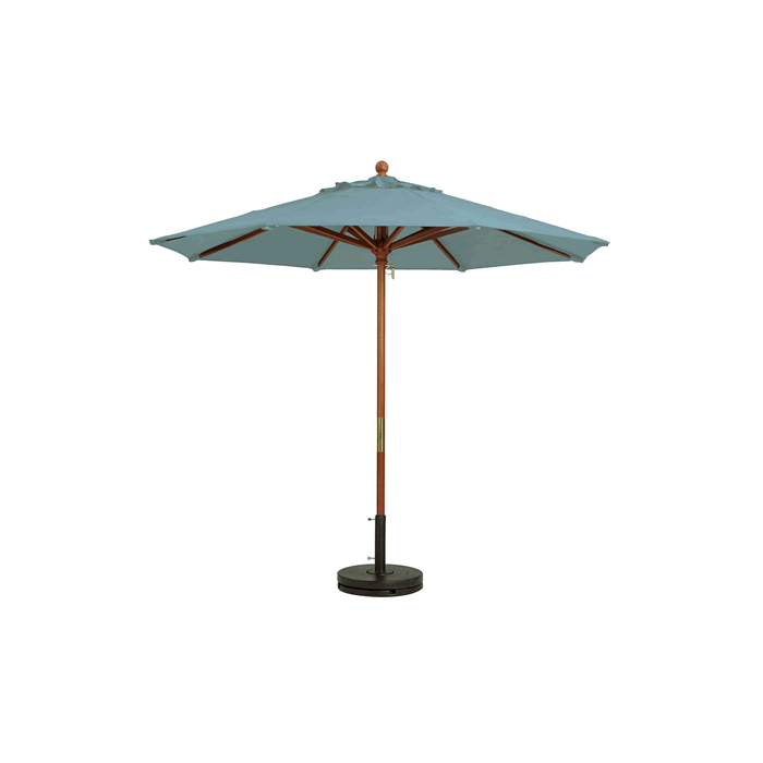 Wooden Market Umbrella with 1-1/2" Pole