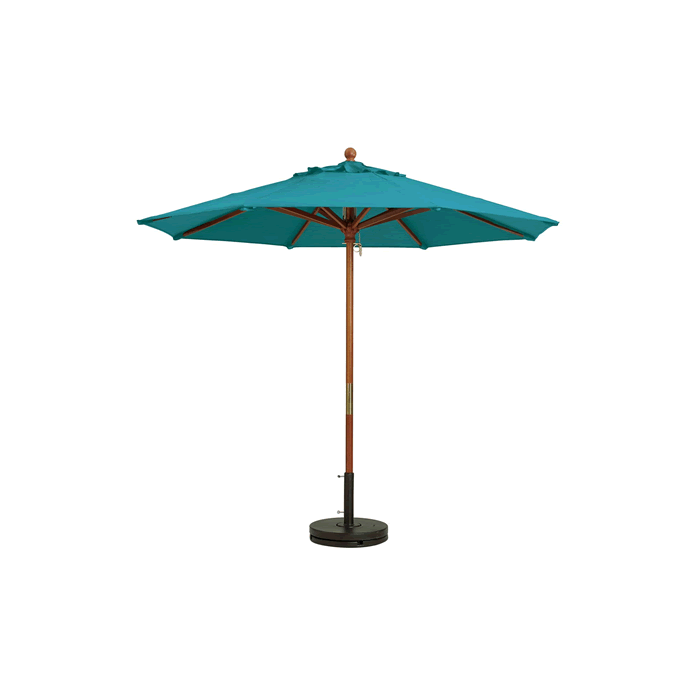 Wooden Market Umbrella with 1-1/2" Pole
