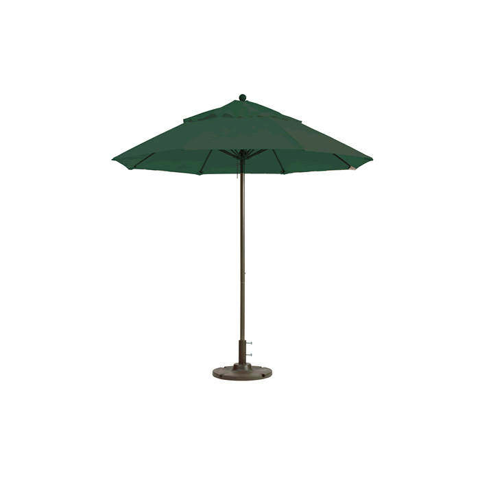 Windmaster Round Fiberglass Umbrella with 1-1/2" Aluminum Pole