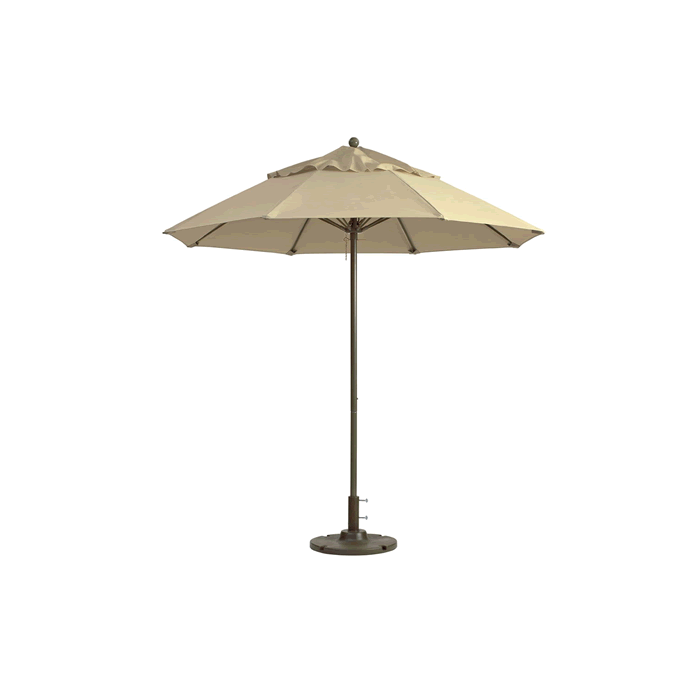 Windmaster Round Fiberglass Umbrella with 1-1/2" Aluminum Pole