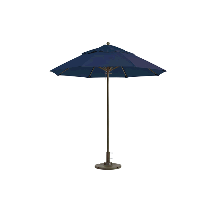 Windmaster Round Fiberglass Umbrella with 1-1/2" Aluminum Pole