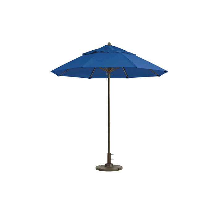 Windmaster Round Fiberglass Umbrella with 1-1/2" Aluminum Pole