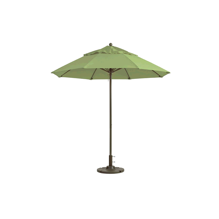 Windmaster Round Fiberglass Umbrella with 1-1/2" Aluminum Pole