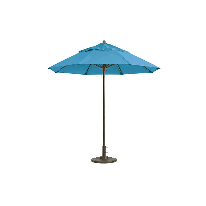 Windmaster Round Fiberglass Umbrella with 1-1/2" Aluminum Pole