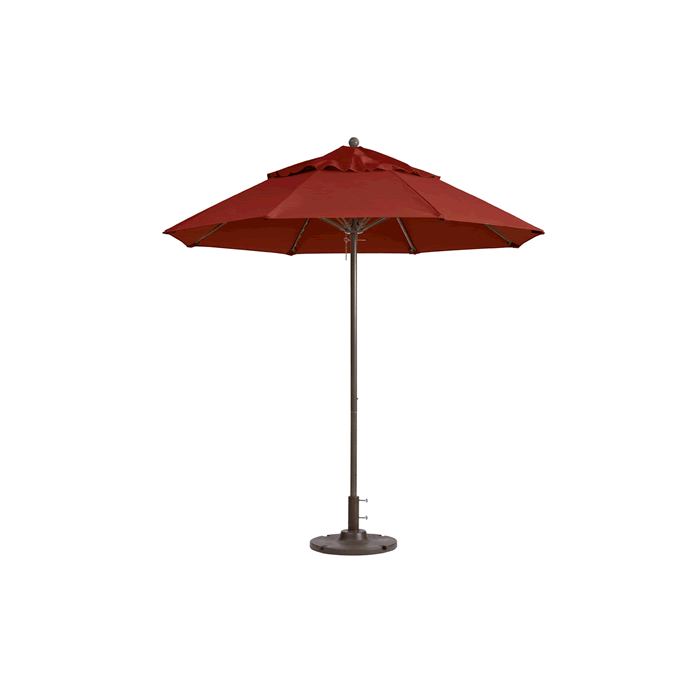 Windmaster Round Fiberglass Umbrella with 1-1/2" Aluminum Pole