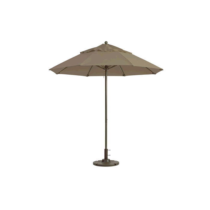 Windmaster Round Fiberglass Umbrella with 1-1/2" Aluminum Pole