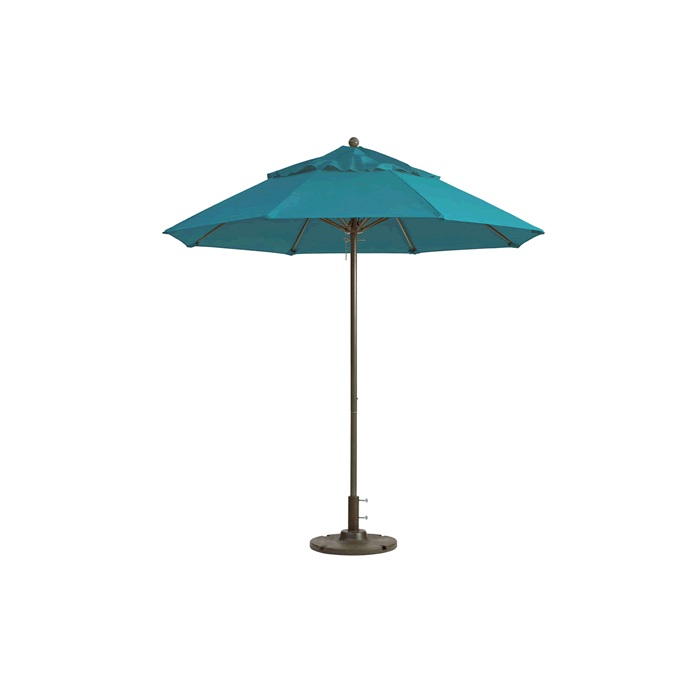 Windmaster Round Fiberglass Umbrella with 1-1/2" Aluminum Pole