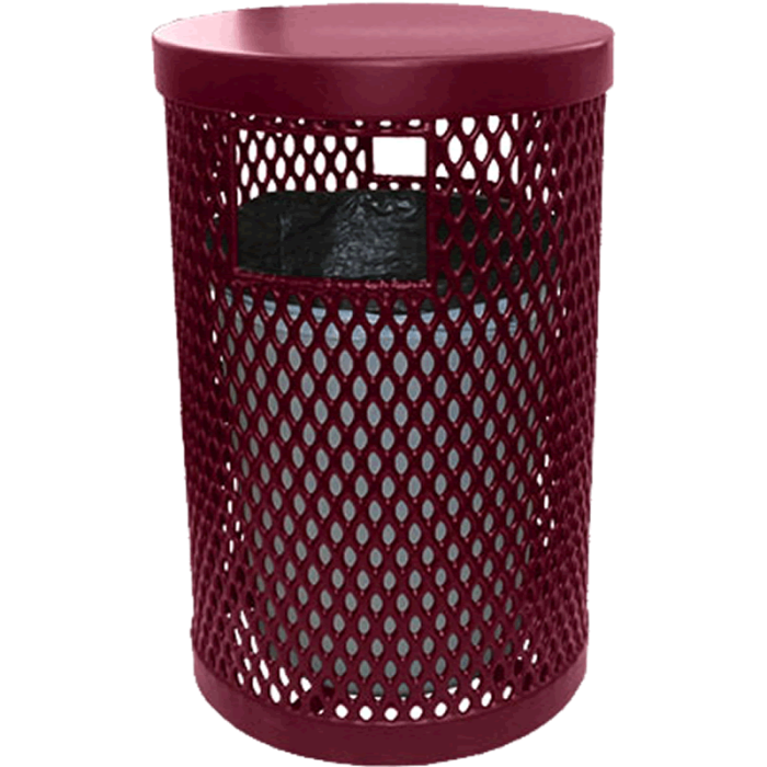 Round One-Piece Receptacle with Lid and Liner