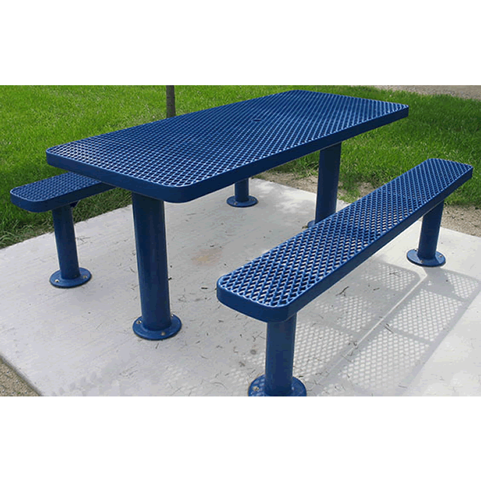 Champion Series Rectangle Picnic Table - Multi-Pedestal