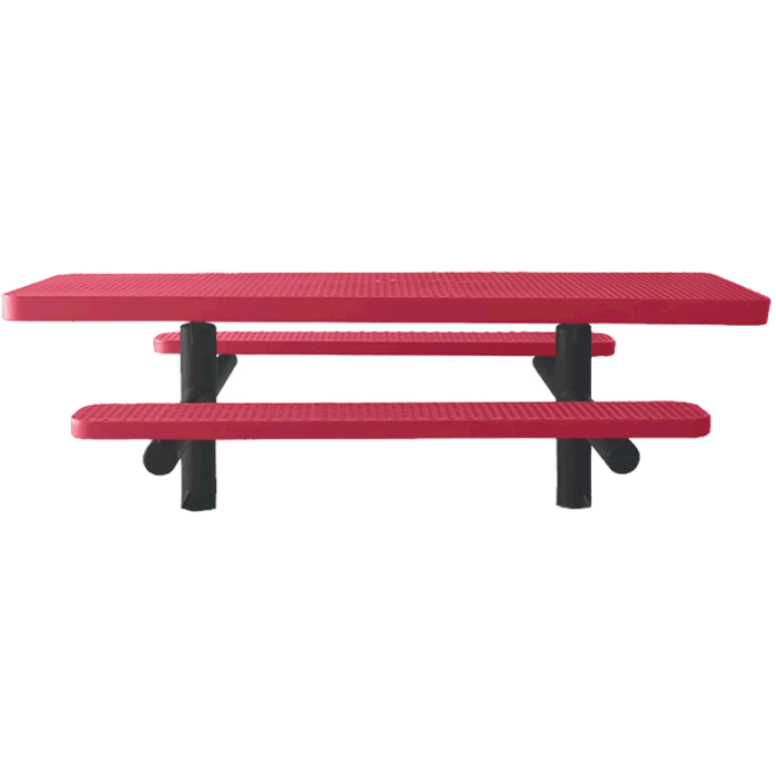 Champion Series ADA Accessible Rectangle Picnic Table - Double Pedestal