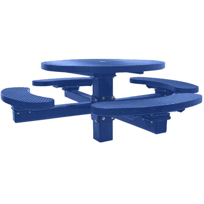Champion Series Round Picnic Table - Single Pedestal - 4' Top