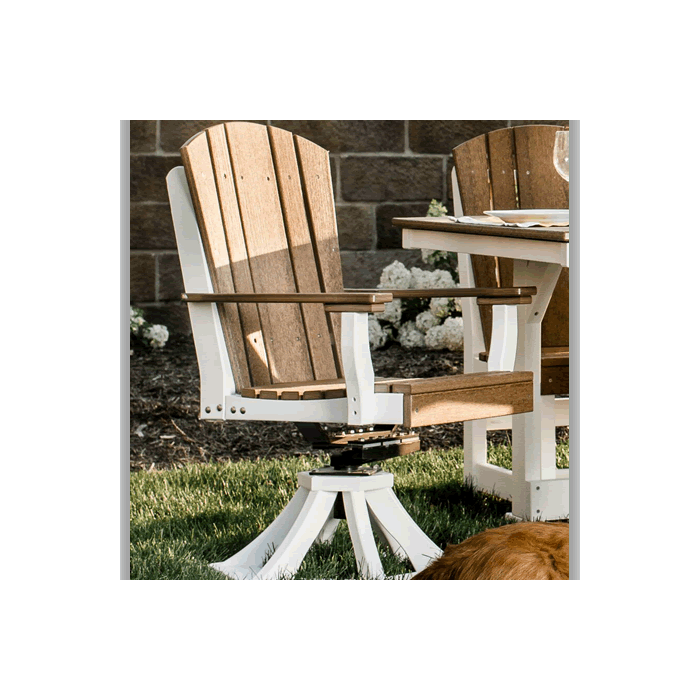Heritage Swivel Rocker Dining Chair with Arms