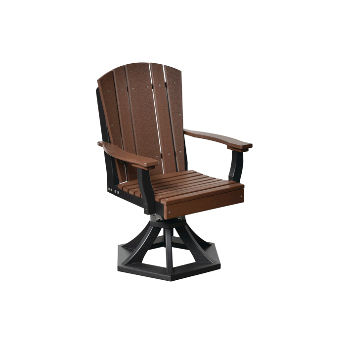 Heritage Swivel Rocker Dining Chair with Arms