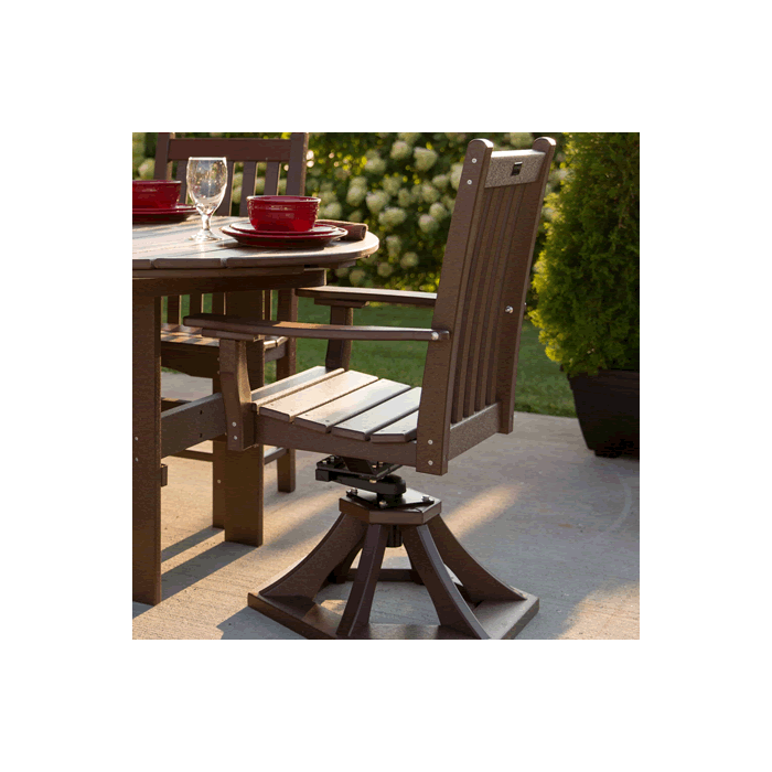 Classic Swivel Dining Arm Chair