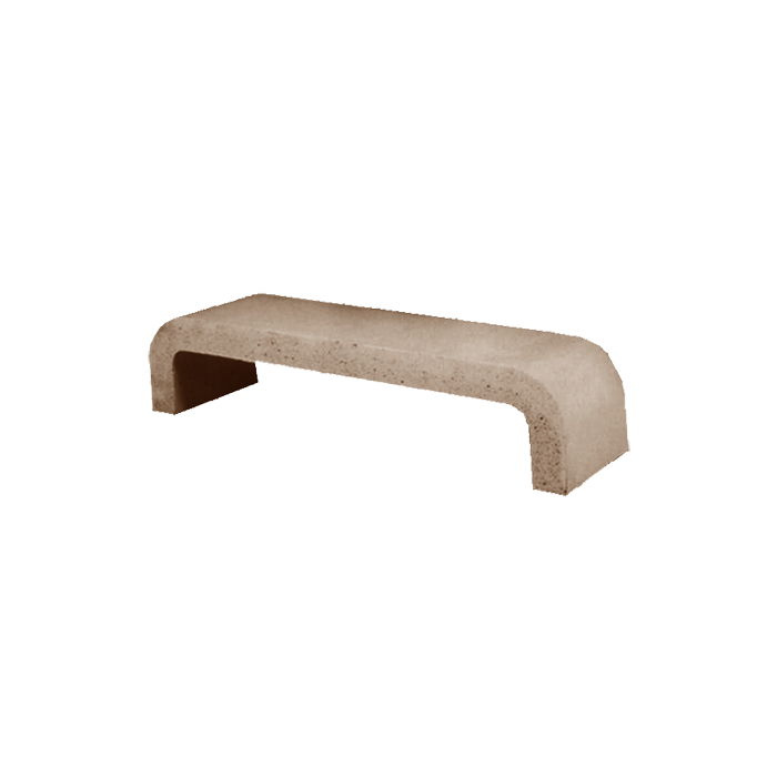 Royal Concrete Backless Bench