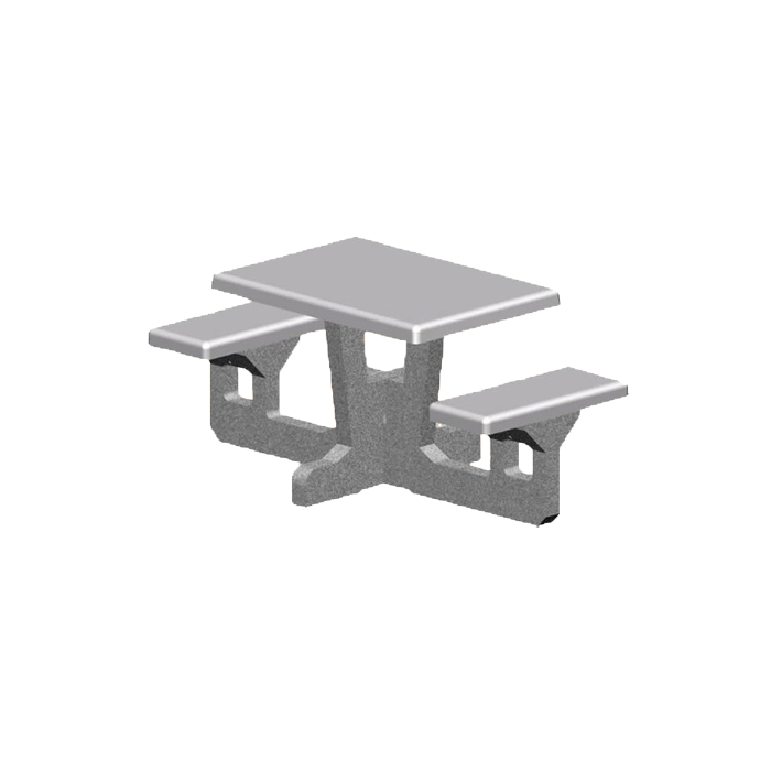 ADA Concrete Square Top Table