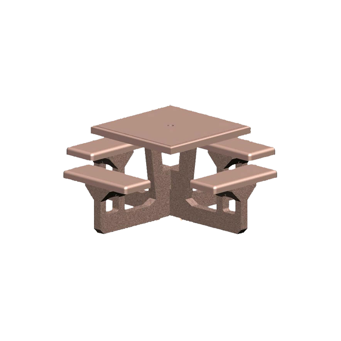 Concrete Square Top Table