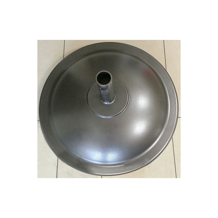 Round Aluminum Umbrella Base, 15 lbs. Empty, 125 lbs. Filled