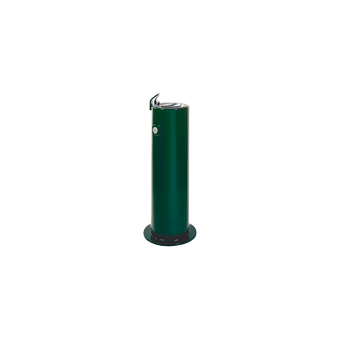 Round Metal Pedestal Drinking Fountain with Standard Valve System