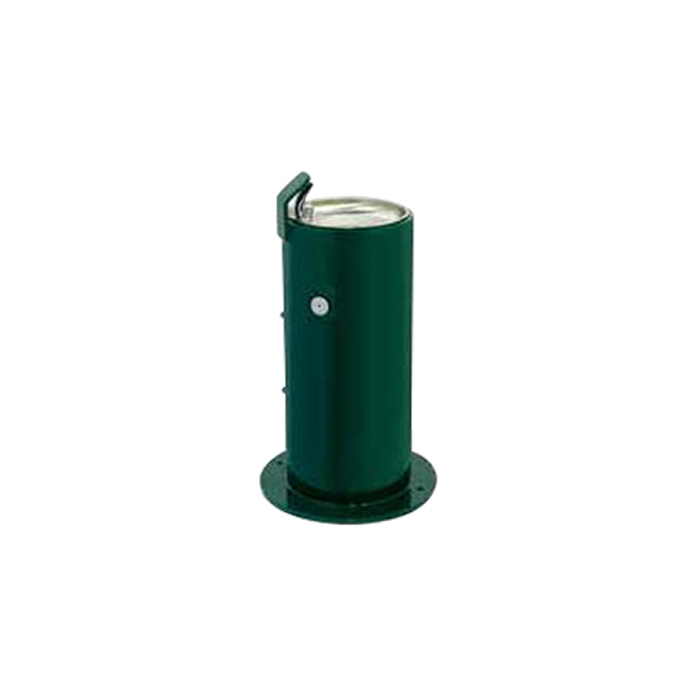 Round Child Height Metal Pedestal Drinking Fountain with Standard Valve Sytem