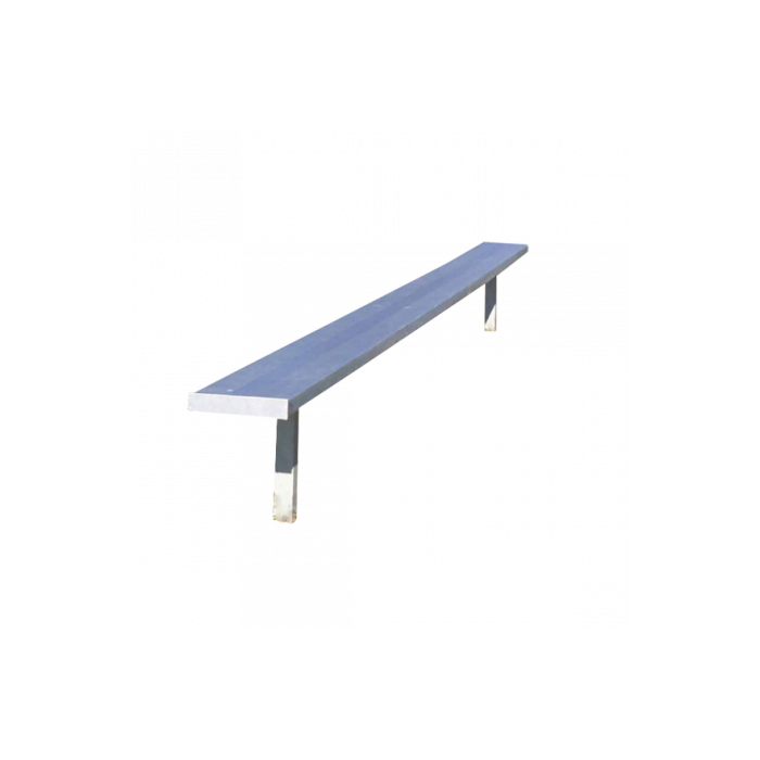 Permanant Players Bench With Aluminum Legs, Without Backrest (In-Ground Mount)