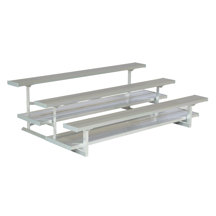 3 Row National Series "Preferred" Bleacher with Aluminum Frame