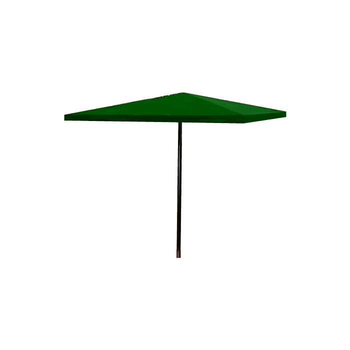 Bistro Square Fiberglass Umbrella with Valence