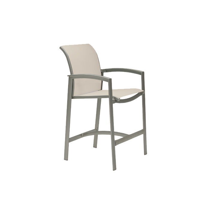 Elance Relaxed Sling Stationary Bar Stool