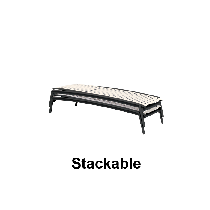 Elance Segment Armless Chaise Lounge