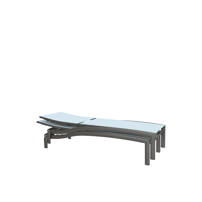 KOR Relaxed Sling Armless Chaise Lounge