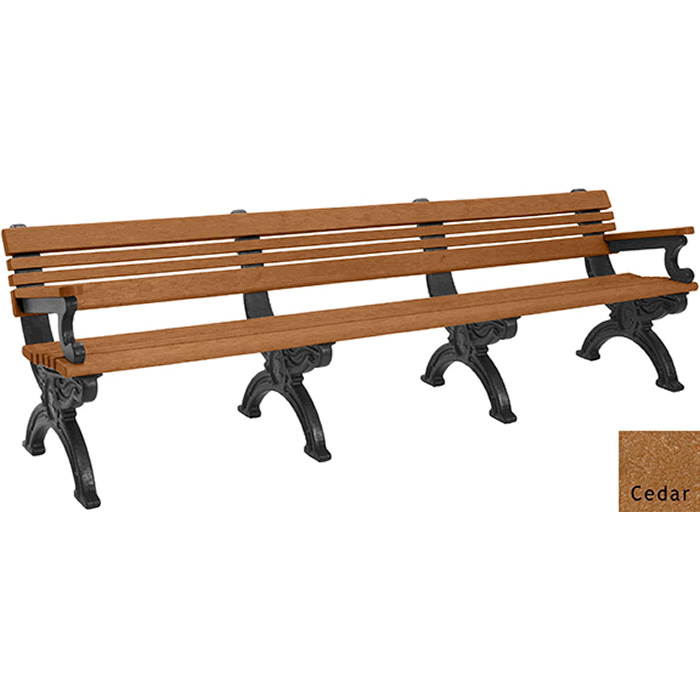 Cambridge Backed Bench with Arms