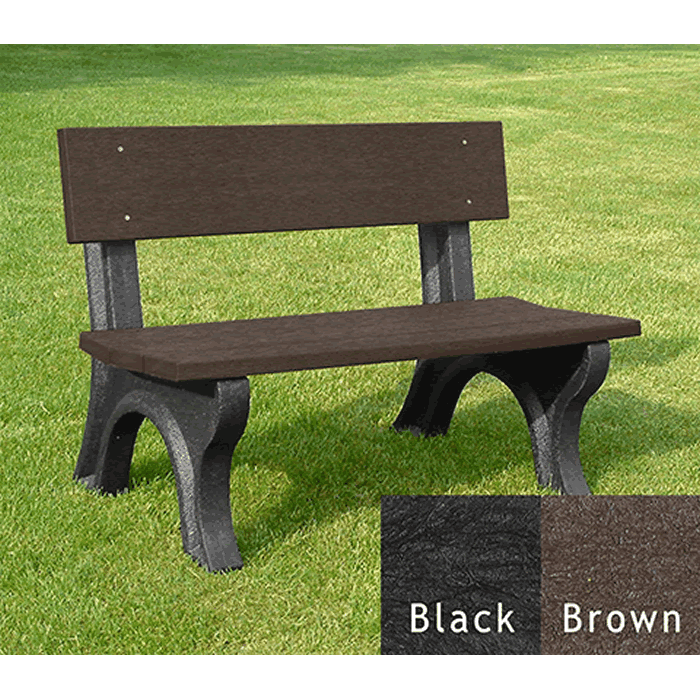 Landmark Backed Bench without Arms