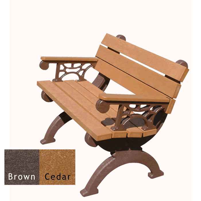 Monarque Backed Bench with Arms