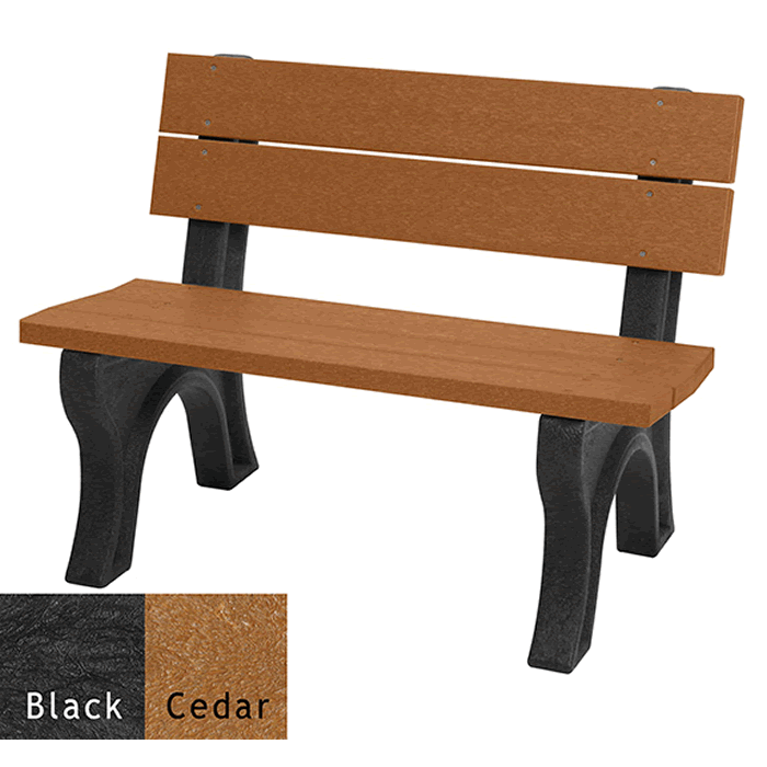 Traditional Backed Bench without Arms