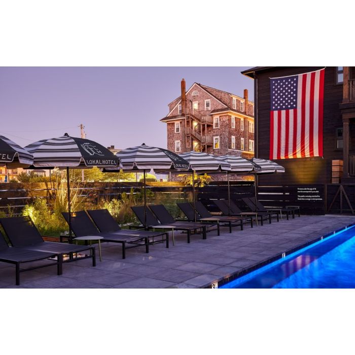 Catalina Modern Fiberglass Patio Umbrella